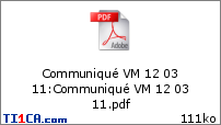 Communiqué VM 12 03 11